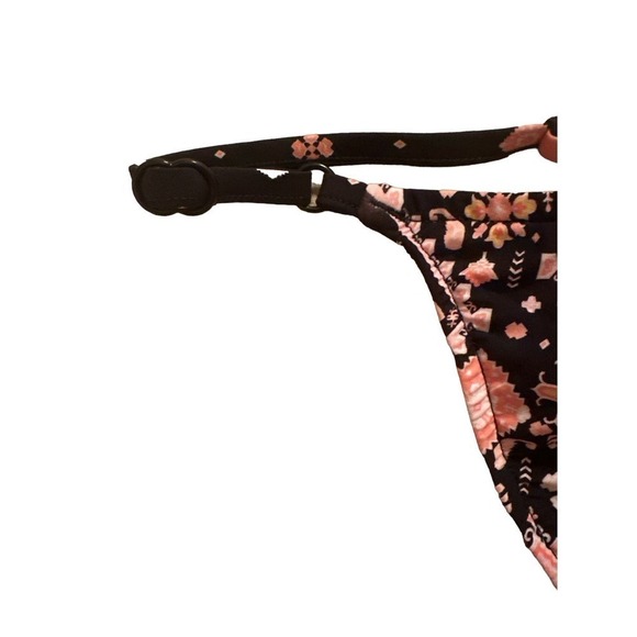 Seafolly Women's Inka Gypsy Rio Adjustable Band Bikini Bottoms Size 8 Black NWT - Picture 5 of 6